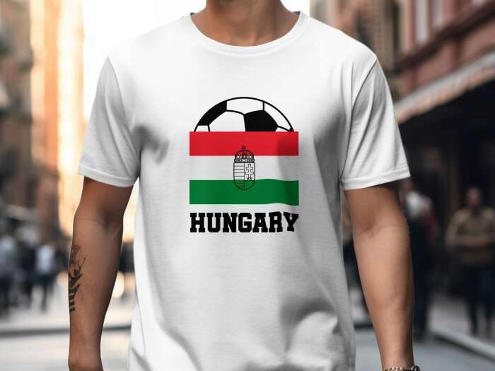 Hungary zászló + labda fehér - 9