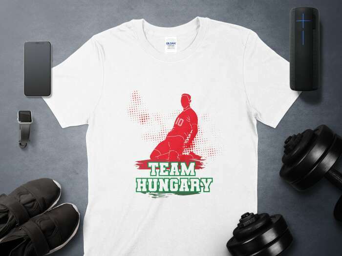 Team Hungary sziluettel fehér - 3